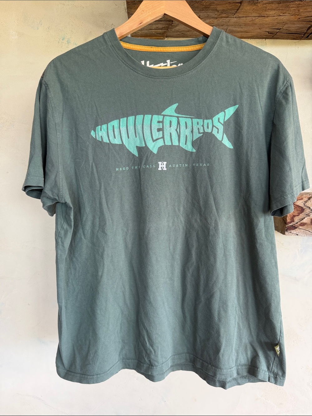 Howler Brothers Teal Shark Logo Tee